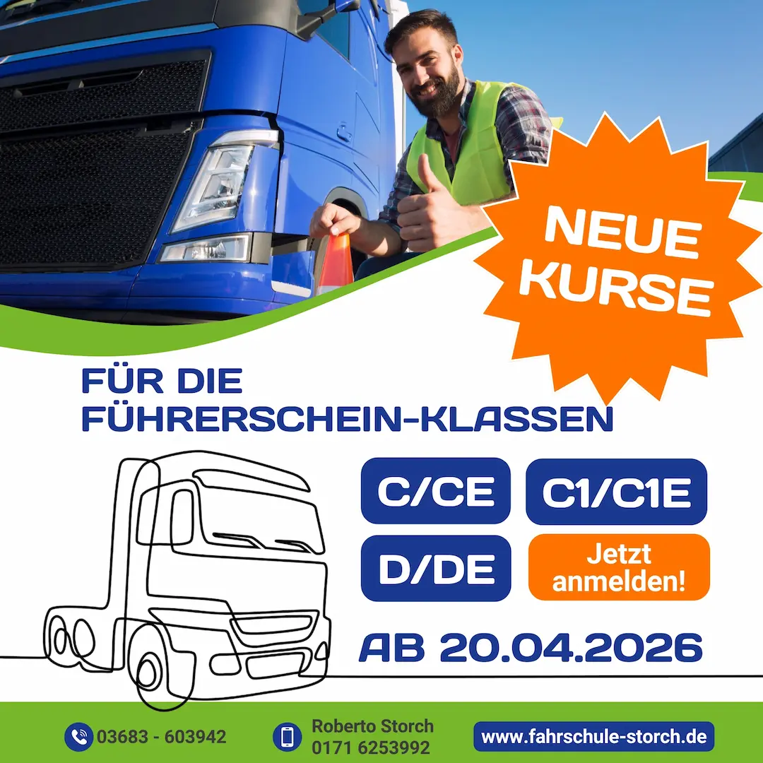 Ferienkurs Herbstferien 2025 Fahrschule Storch